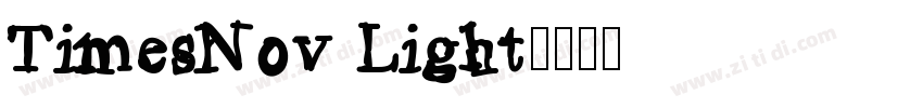 TimesNov Light字体转换